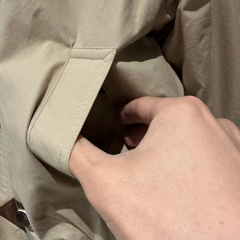 NWOT- EN OR Reversible Beige and Navy Jacket - Picture 3 of 8